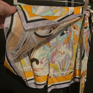 Zara Multicolor Floral Wrap Skirt